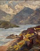 •Florence St. John Cadell (Scottish, 1877-1966), By the Shore, signed lower right and indistinctly