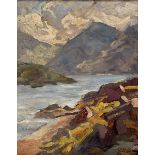 •Florence St. John Cadell (Scottish, 1877-1966), By the Shore, signed lower right and indistinctly