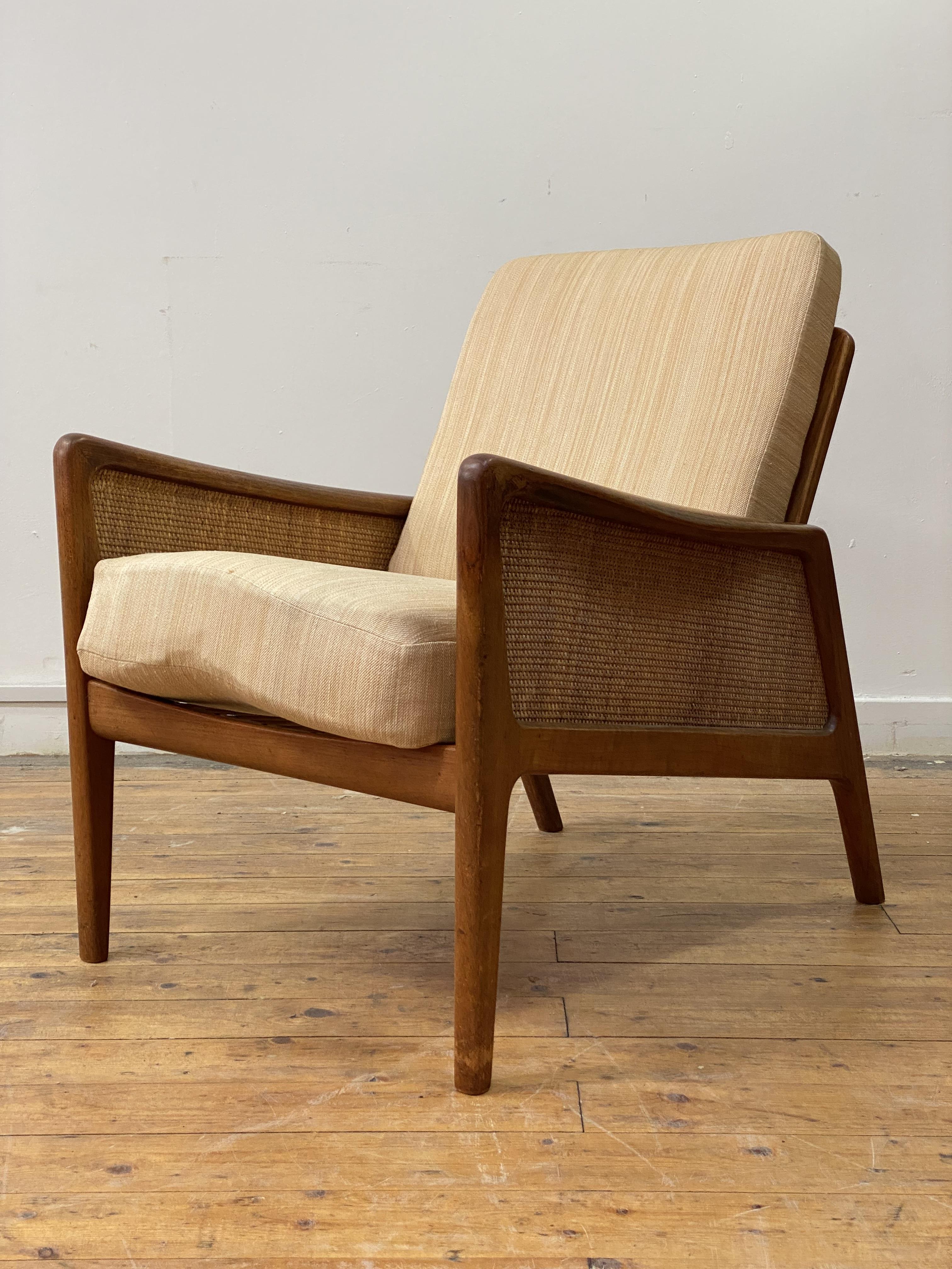 Peter Hvidt and Olga Molgaard-Nielsen for France and Daverkosen, a Danish teak lounge chair, circa - Image 8 of 11