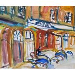 •John Forgan (Scottish, Contemporary), West Bow (Edinburgh), signed lower left, watercolour, framed.