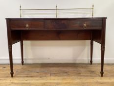 A fine Regency mahogany serving table, in the manner of Gillows, early 19th century, the cast