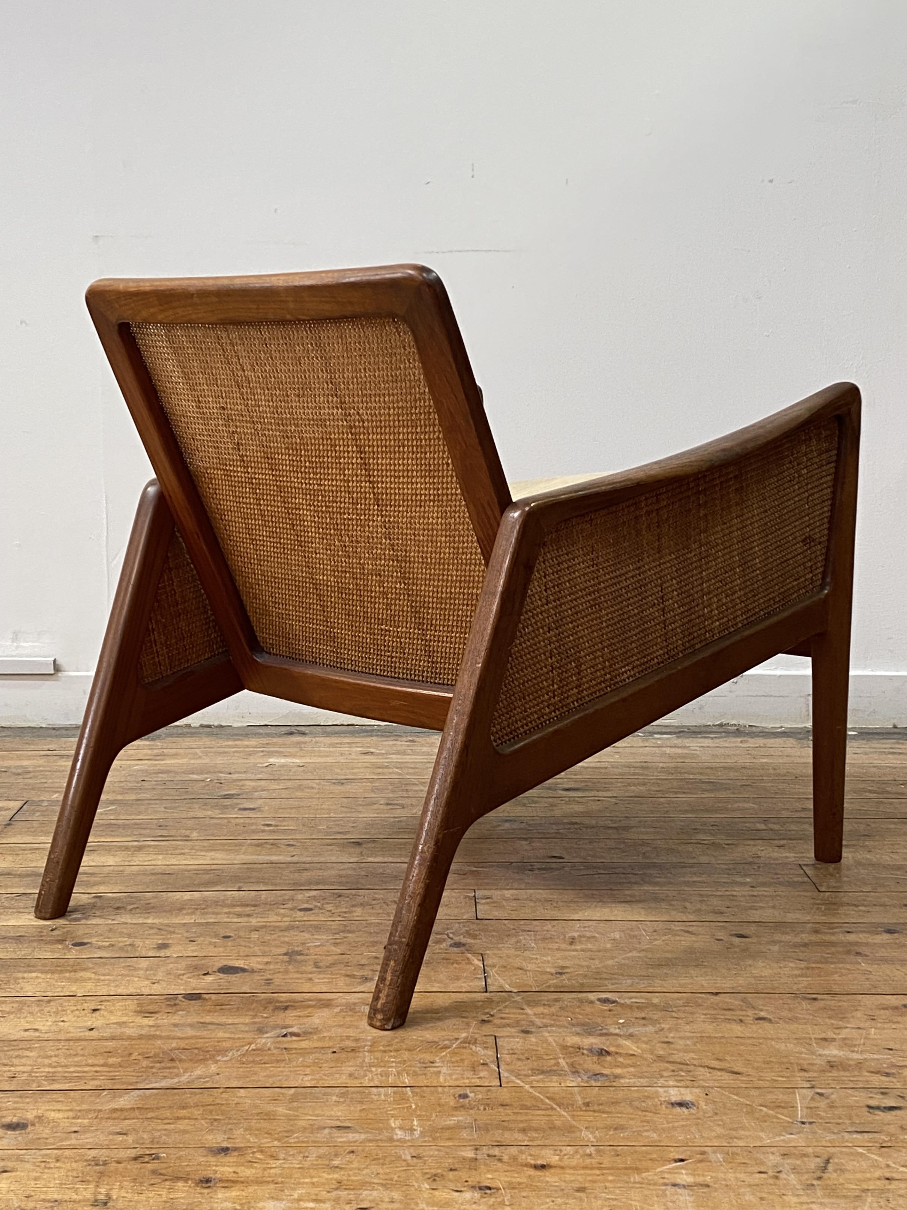 Peter Hvidt and Olga Molgaard-Nielsen for France and Daverkosen, a Danish teak lounge chair, circa - Image 5 of 11