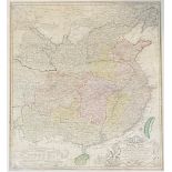 Heirs of Johann Baptist Homann, Regni Sinæ, an engraved map of China, published c. 1750, with