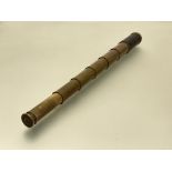 A 19th century seven draw lacquered brass pocket telescope, signed Adie of Edinburgh. Closed 12cm