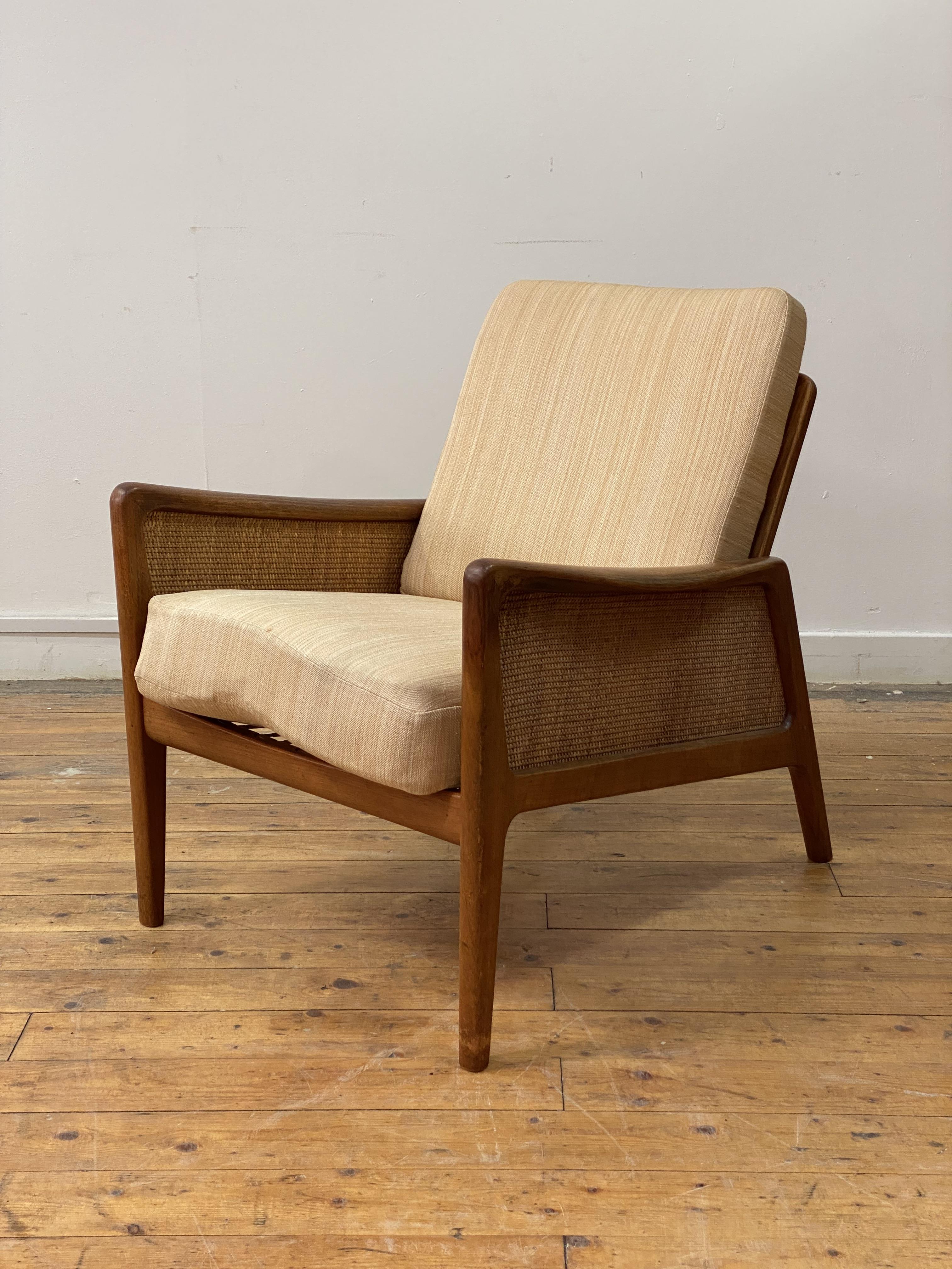 Peter Hvidt and Olga Molgaard-Nielsen for France and Daverkosen, a Danish teak lounge chair, circa - Image 10 of 11