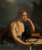 After Giovanni Francesco Barbieri, called Il Guercino, 19th Century, The Penitent Magdalene, oil
