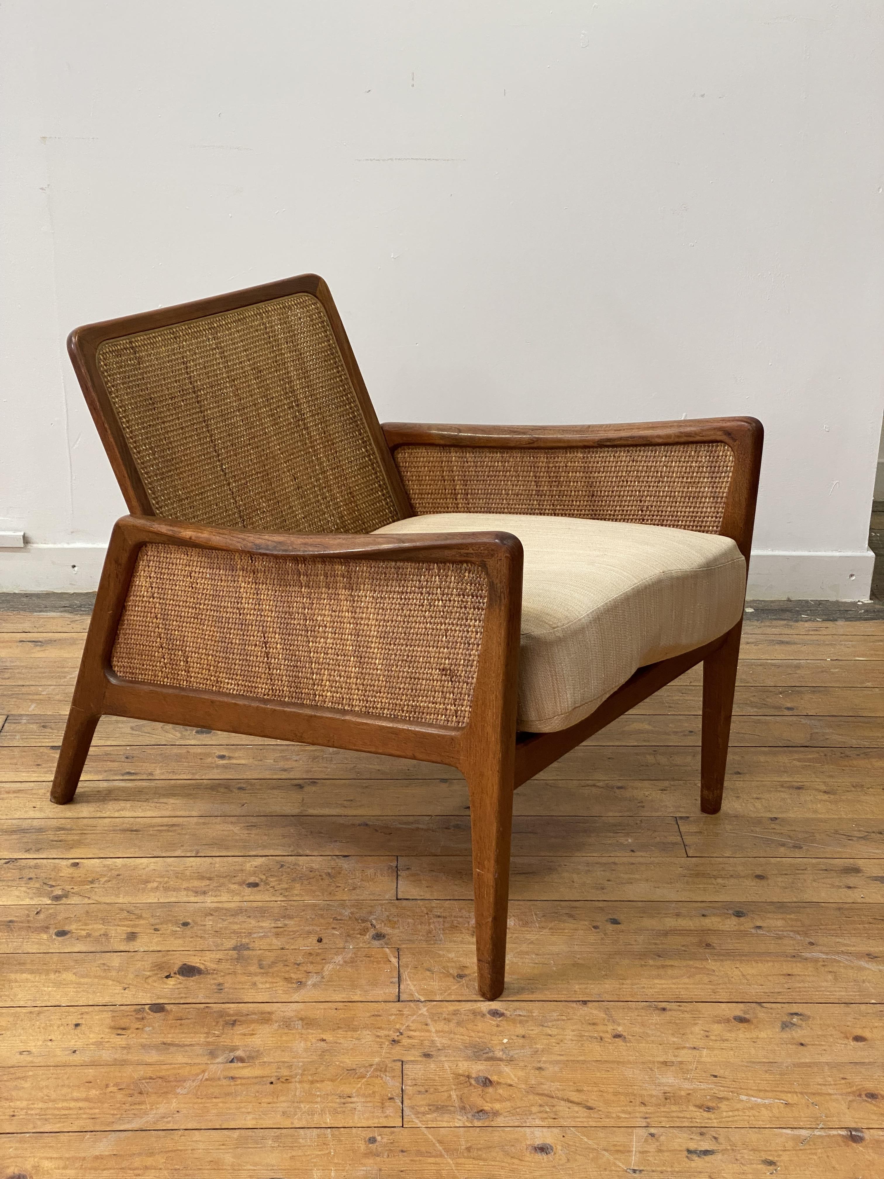 Peter Hvidt and Olga Molgaard-Nielsen for France and Daverkosen, a Danish teak lounge chair, circa - Image 2 of 11