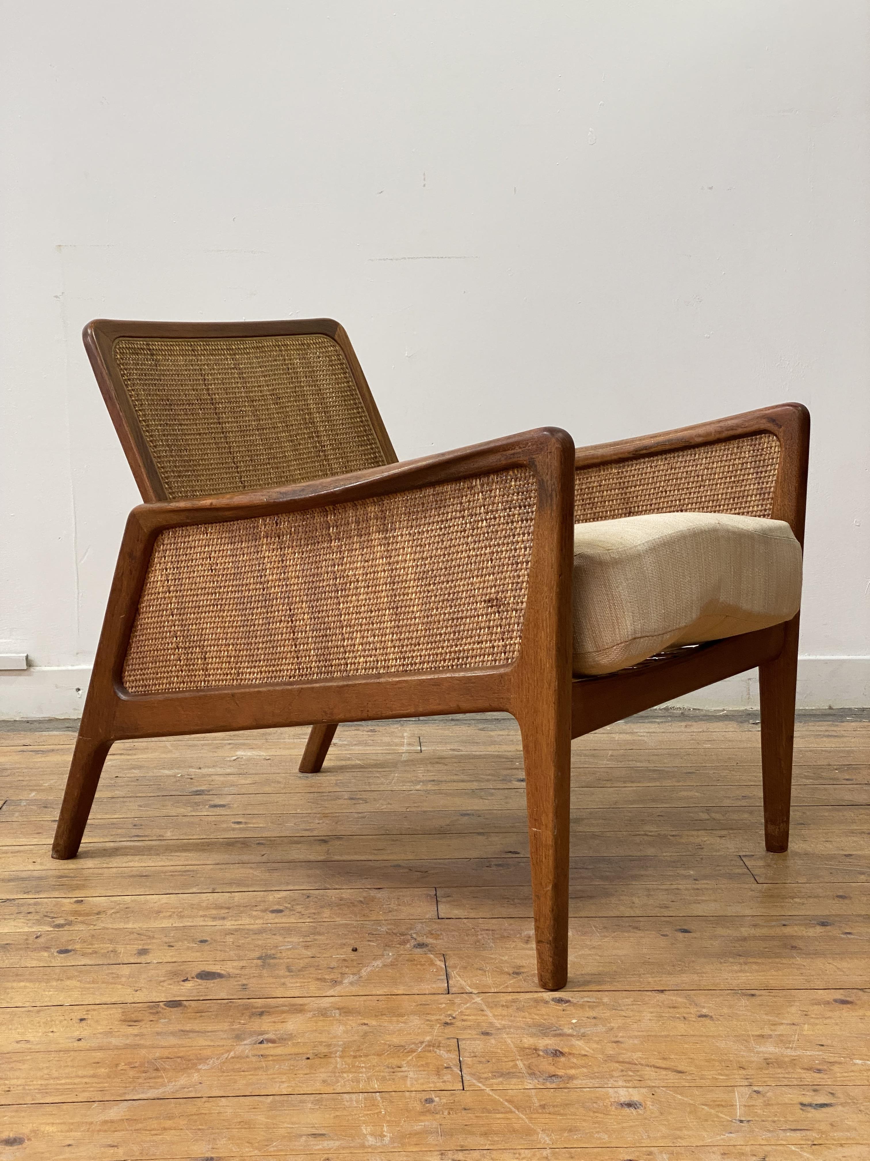 Peter Hvidt and Olga Molgaard-Nielsen for France and Daverkosen, a Danish teak lounge chair, circa