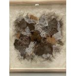 Jennifer Alexander, Carramaera, Lost and Found, handmade paper and fibre panel with applied seeds,