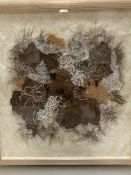 Jennifer Alexander, Carramaera, Lost and Found, handmade paper and fibre panel with applied seeds,