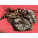A collection of fur including collars, stoles etc. (a lot)