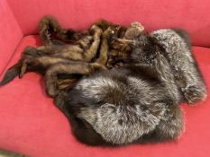 A collection of fur including collars, stoles etc. (a lot)