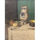 Scottish School, Still Life with Stein, oil on canvas, in gilt composition frame (59cm x 50cm)