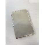 A 1958 hallmarked Birmingham silver cigarette case (13cm x 8cm) (182g)