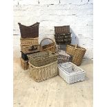 A quantity of Wicker baskets, (15)