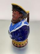 A Wemyss ware Jolly Sailor toby jug, c.1900, painted Wemyss mark (h.28cm). Provenance: Lyon &