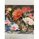 Adam Bruce Thomson OBE, PRSA, RSW (1885-1976), Study of Roses, pencil and watercolour, signed bottom