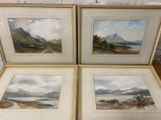 George Trevor, Ben Hope, watercolour, signed bottom right, (25cm x 35cm), and Shores of Skye, Loch