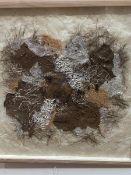 Jennifer Alexander,( Scottish), Carramaera, Lost and Found, handmade paper and fibre panel with