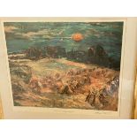After Sir William McTaggart, Cornfields, coloured print, signed in pencil, published Venture
