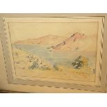 Lionel Crawshaw, Piana Corsica, watercolour, signed and dated 1923 bottom right (17cm x 24cm)