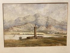 W Thomson Brown, Glenfinnan, watercolour, signed and dated 1885 bottom right (33cm x 49cm)