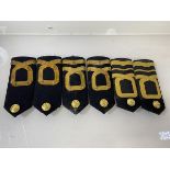 A set of three Naval officer shoulder boards, (13cm)