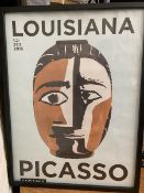 A Louisiana Picasso exhibition poster dated 1.2-27.5 2018, Keramik (79cm x 59cm)