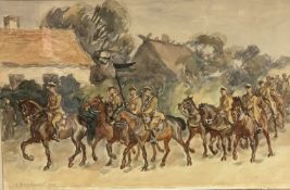 Z Ruizkuwiki, (1914-1992), Polish calvary, watercolour, signed bottom left and dated 1941, inscribed