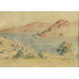 Lionel P Crawshaw, Piano Corsica, watercolour, signed bottom left and dated 1923, (17cm x 24cm)
