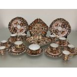 A collection of Royal Crown Derby, a 19-piece part tea set decorated with pattern 2451, a