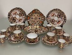 A collection of Royal Crown Derby, a 19-piece part tea set decorated with pattern 2451, a