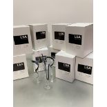 Ten boxes of four Black Jazz LSA International champagne flutes, (h 24cm)