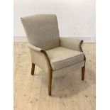 Parker-Knoll, a model 748 upholstered armchair, H80cm, W65cm,D75cm