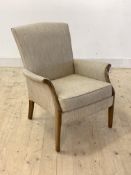 Parker-Knoll, a model 748 upholstered armchair, H80cm, W65cm,D75cm