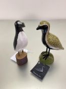 A Rosa Valtingojer Scandinavian pottery moulded Golden Plover figure, complete with original