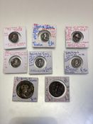 A collection of various Roman coins including a Faustina Jnr, Wife of Antonius Pius, Faustina Snr,