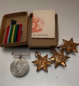 A set of World War II General Service medals awarded to R Charmers including Pacific Star, The