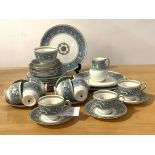 A Wedgewood bone china part tea service, (40 pieces)