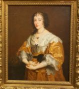 Paul Musin (Contemporary) after Van Dyck, Portrait of Queen Henrietta Maria,