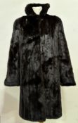 A 1960s/70s Arnold Seftor & Son Edinburgh lady's dark mink 3/4 length jacket with collar and