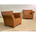 Philipe Stark for Kartell, A pair of Bubble Club armchairs, with makers mark under, H78cm, W103cm,
