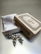 A late 1950's early 1960's Christian Dior Bijoux paste pearl and paste set spray brooch with