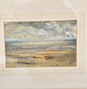 Pauline Brown, The Silvery Sea, oil on panel, signed bottom right and inscribed verso, in gilt