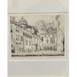 Frank Ellerton Dodman, (1908-1997) Sponza Palace Dubrovnik, engraving, 6/10, proof, signed bottom