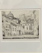 Frank Ellerton Dodman, (1908-1997) Sponza Palace Dubrovnik, engraving, 6/10, proof, signed bottom