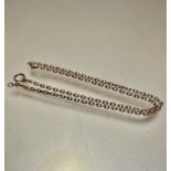 A 14ct gold belcher style link chain necklace, (L 26cm) weighs 16.82 grammes