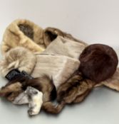 A AE Ball ranch mink evening stole and a Mercus of London and Edinburgh and Newcastle, ladies