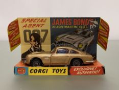 Corgi Toys, a model 261 James Bond 007 Aston Martin D.B.5, in original box with spare figure and
