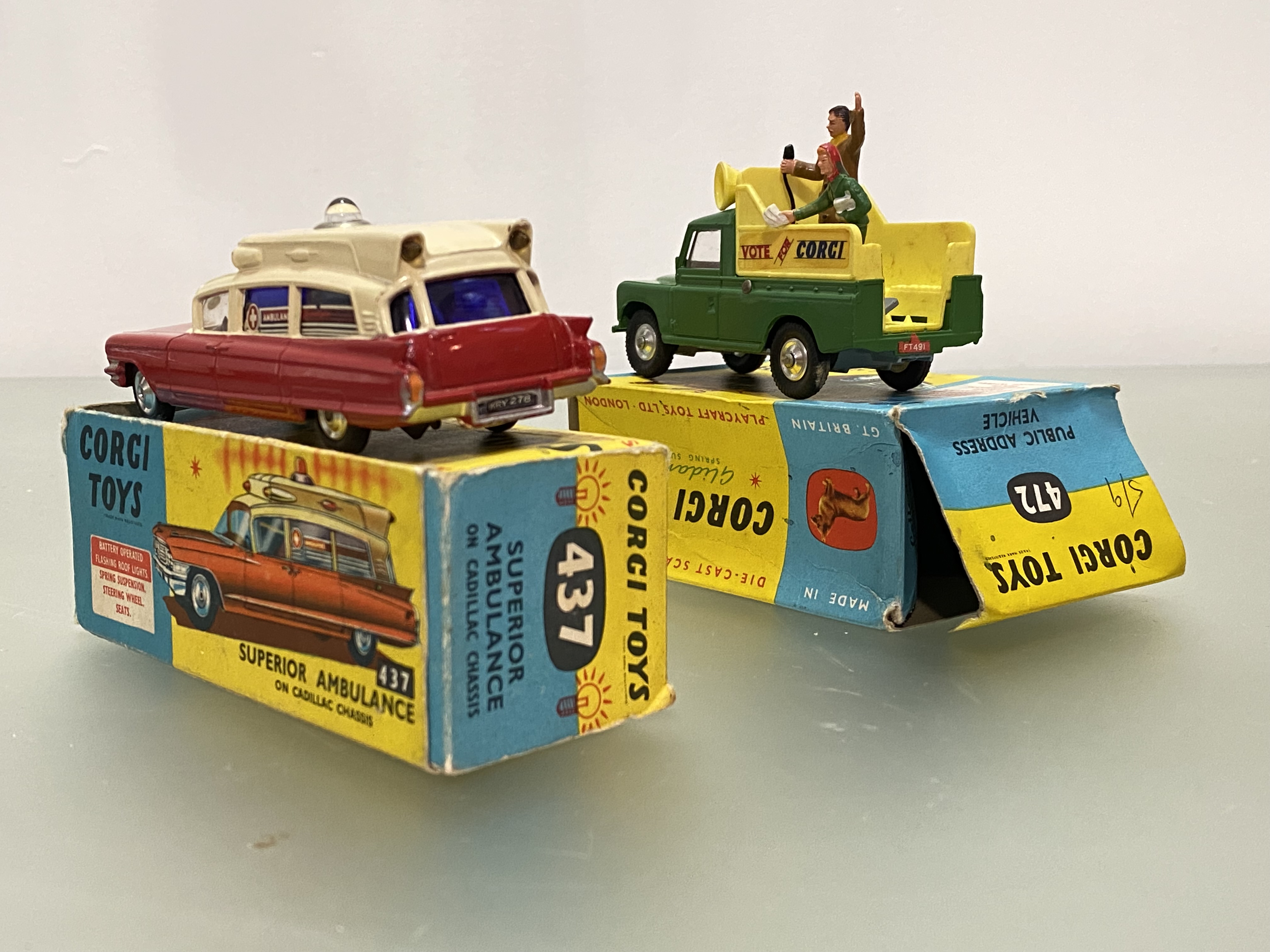 Corgi toys, a number 437 Superior Ambulance die cast model, in original box, together with a - Image 2 of 2